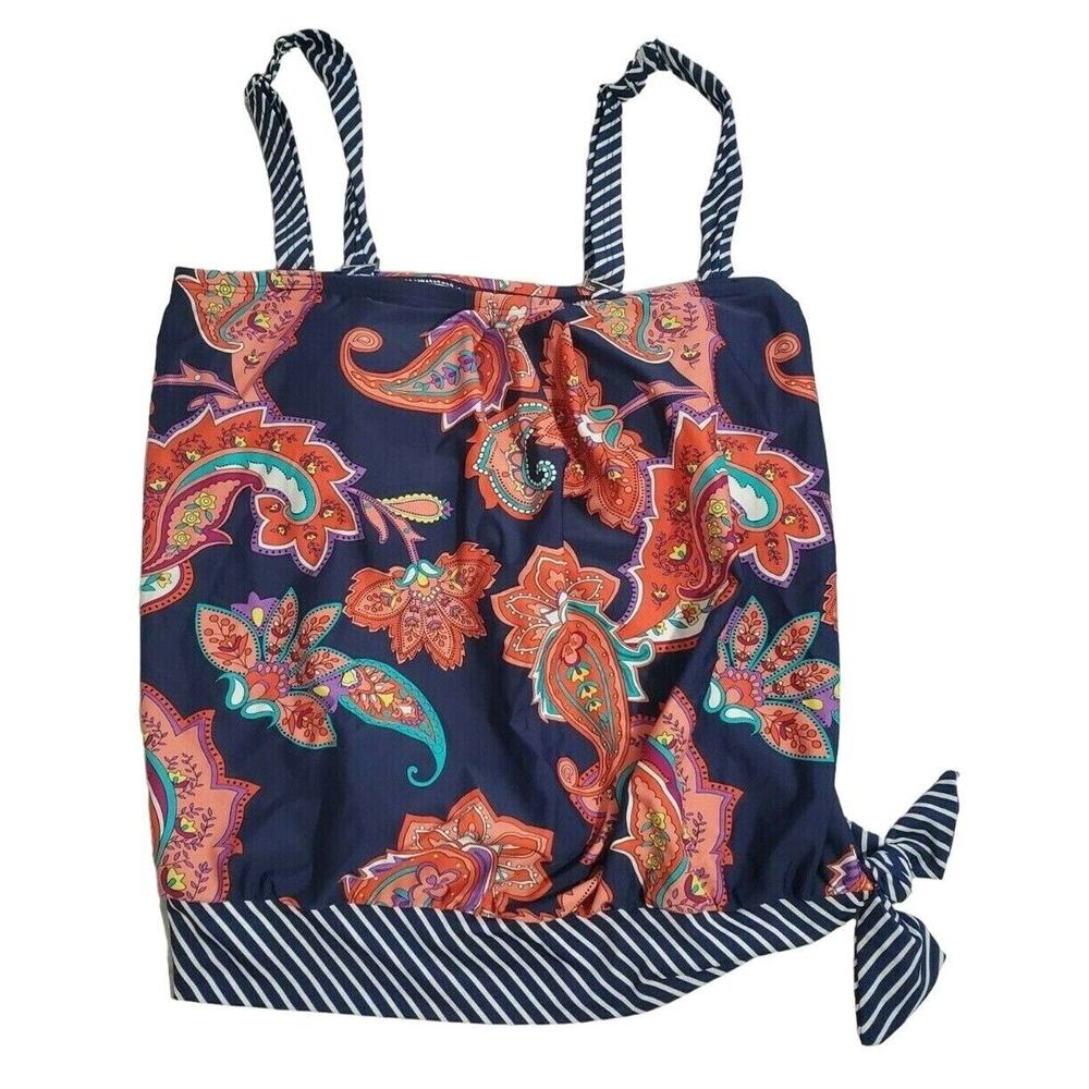 Mazu Swim Top Size‎ S Multicolor Padded Adjustable Removeable Straps Tankini